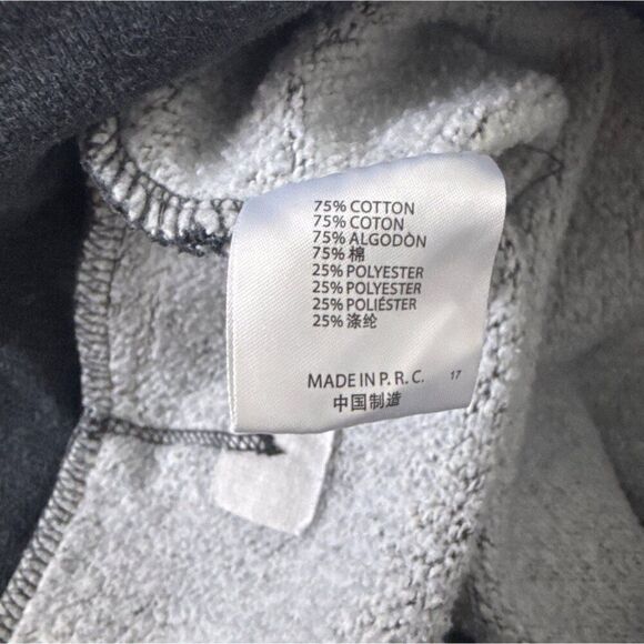 Brandy Melville Dark Gray Cropped Zip-Up Hoodie Jacket  size small - Picture 5 of 5